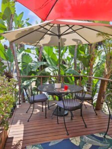 goral piano studio campus outdoor waiting area